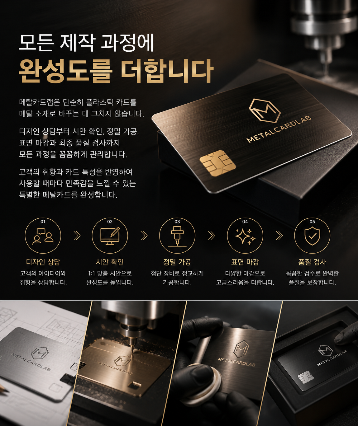 메탈카드 제작과정