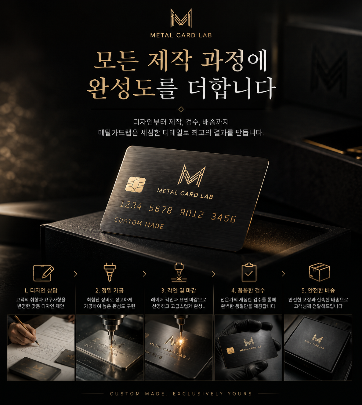 메탈카드랩 제작과정